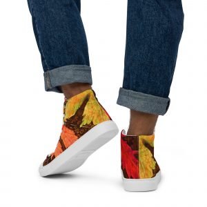 Falling for You Men’s High Top Canvas Shoes