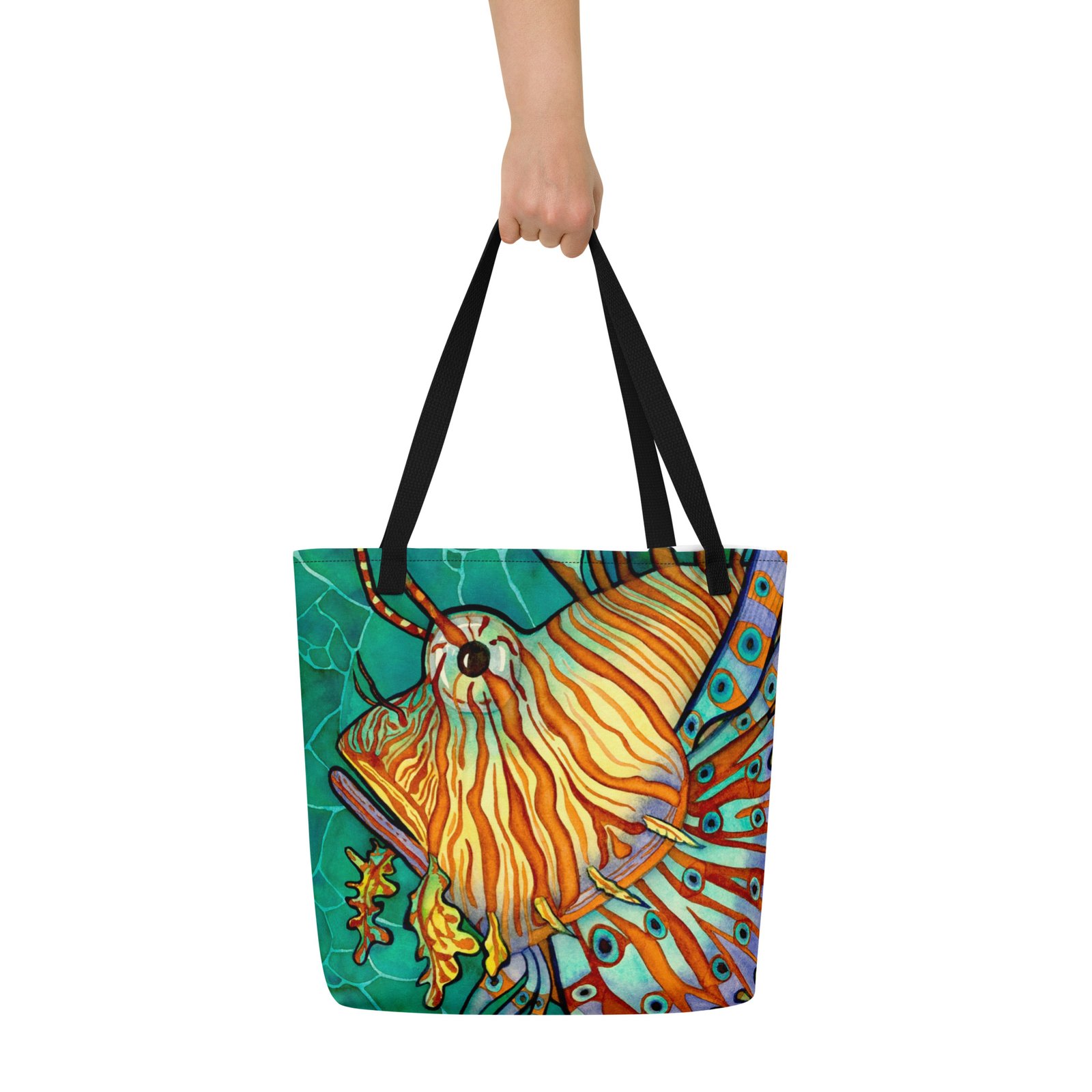 Beautiful Sting All-Over Print Large Tote Bag - Image 3