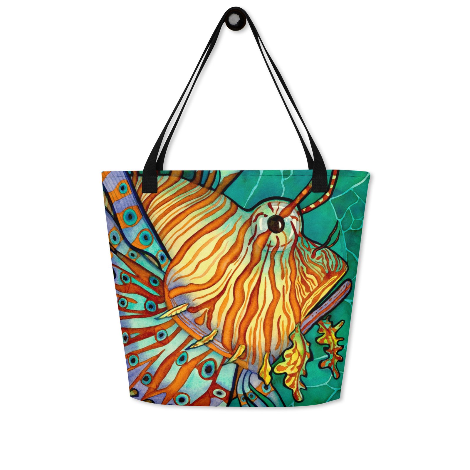 Beautiful Sting All-Over Print Large Tote Bag - Image 4