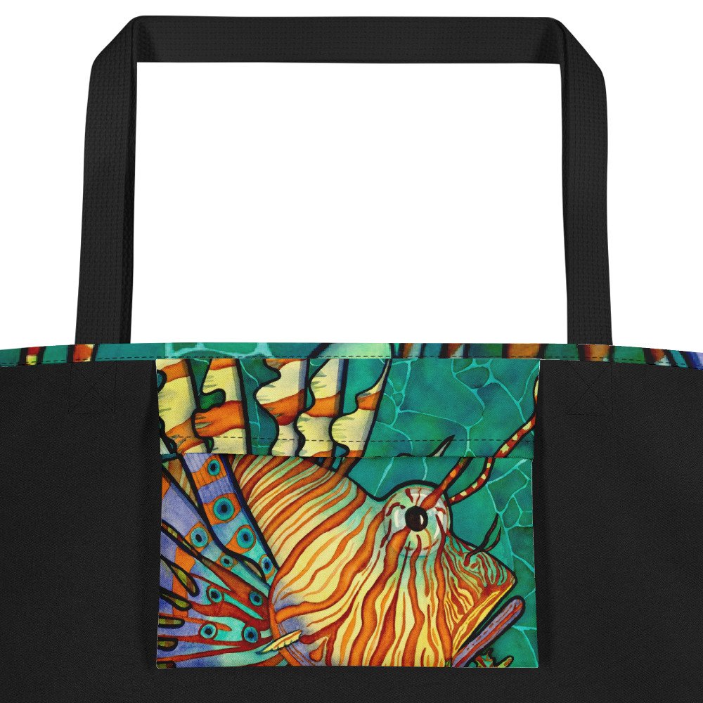 Beautiful Sting All-Over Print Large Tote Bag - Image 6