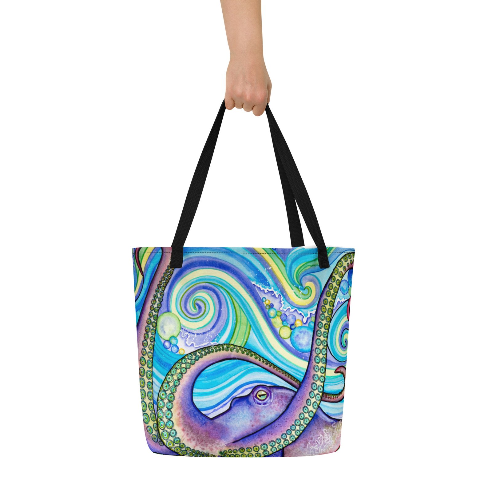 The Conductor All Over Print Tote Bag Large - Image 2