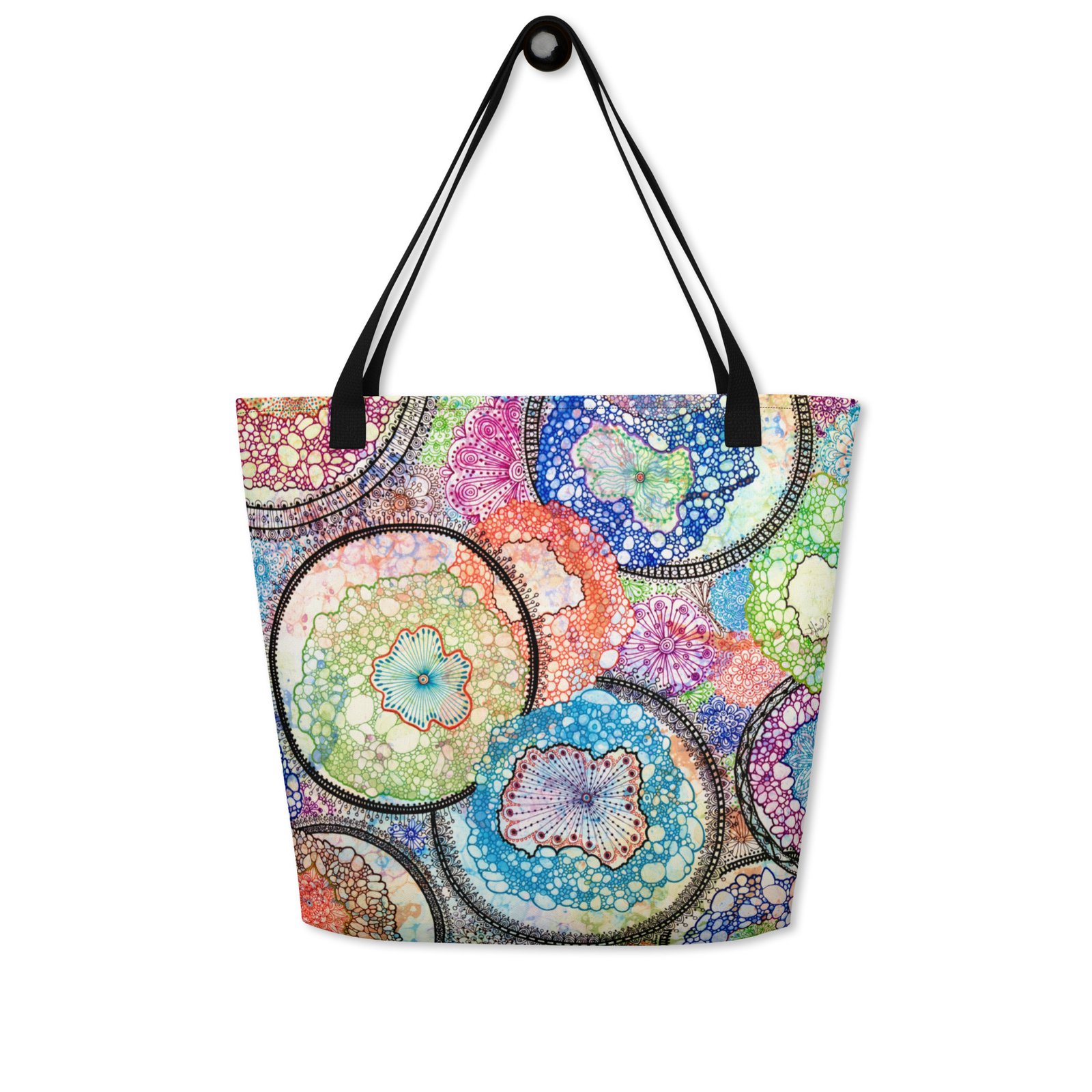 Kaleidoscope All-Over Print Tote Bag Large - Image 4