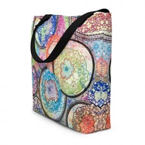 Kaleidoscope All-Over Print Tote Bag Large