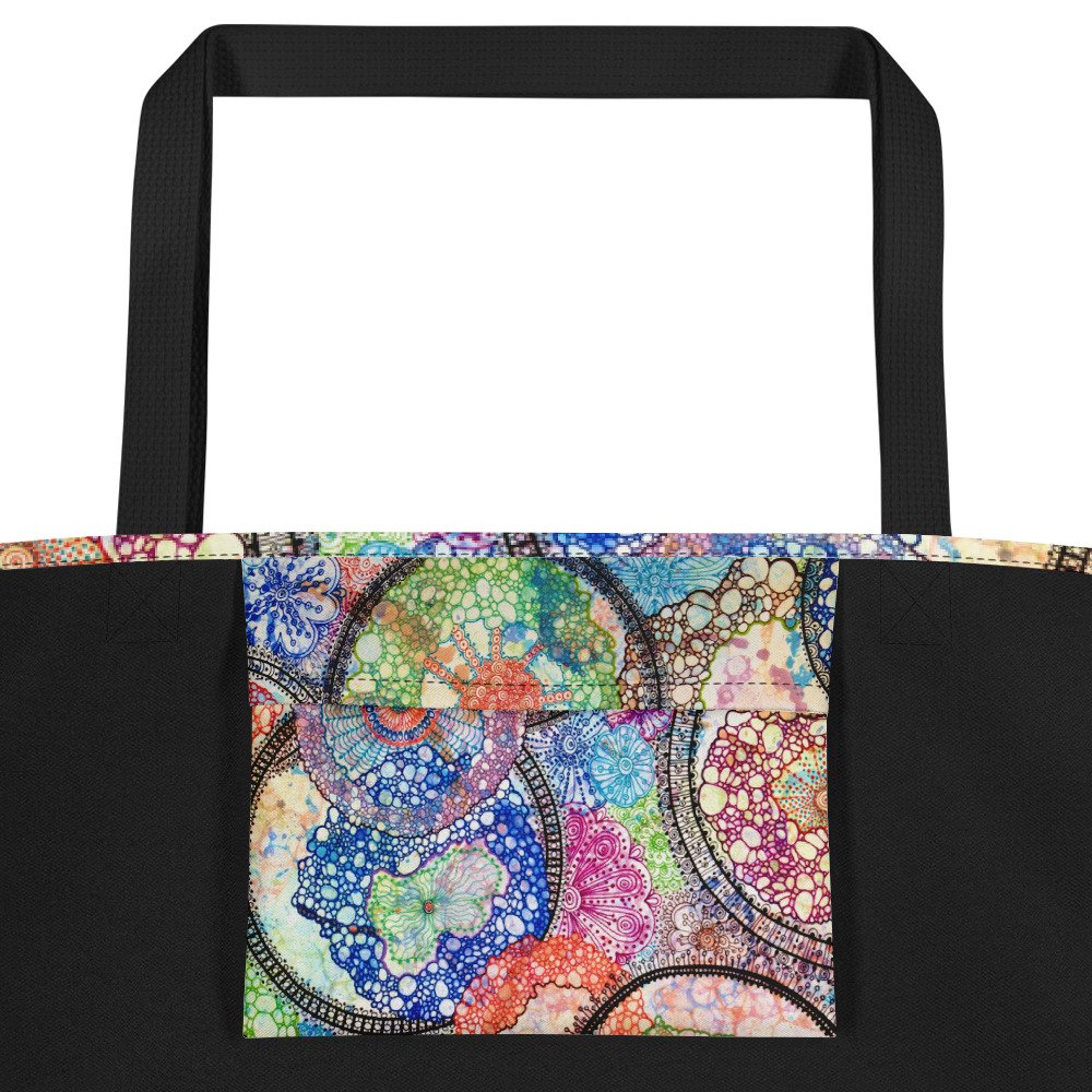 Kaleidoscope All-Over Print Tote Bag Large - Image 6