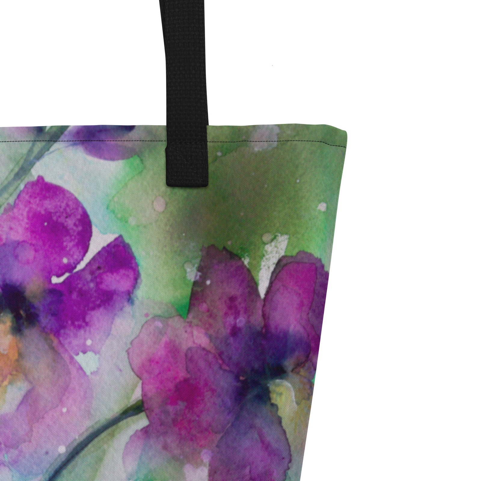 Orchid Fantasy All-Over Print Tote Bag Large - Image 2