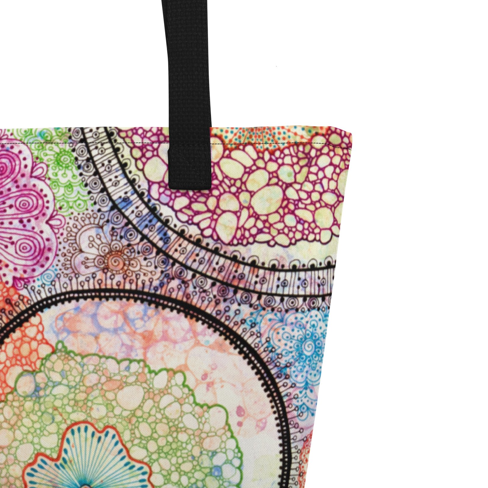 Kaleidoscope All-Over Print Tote Bag Large - Image 2