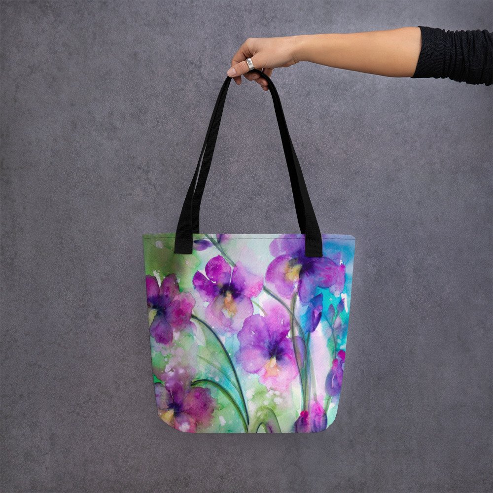 Orchid Fantasy All Over Print Tote Bag Small - Image 2