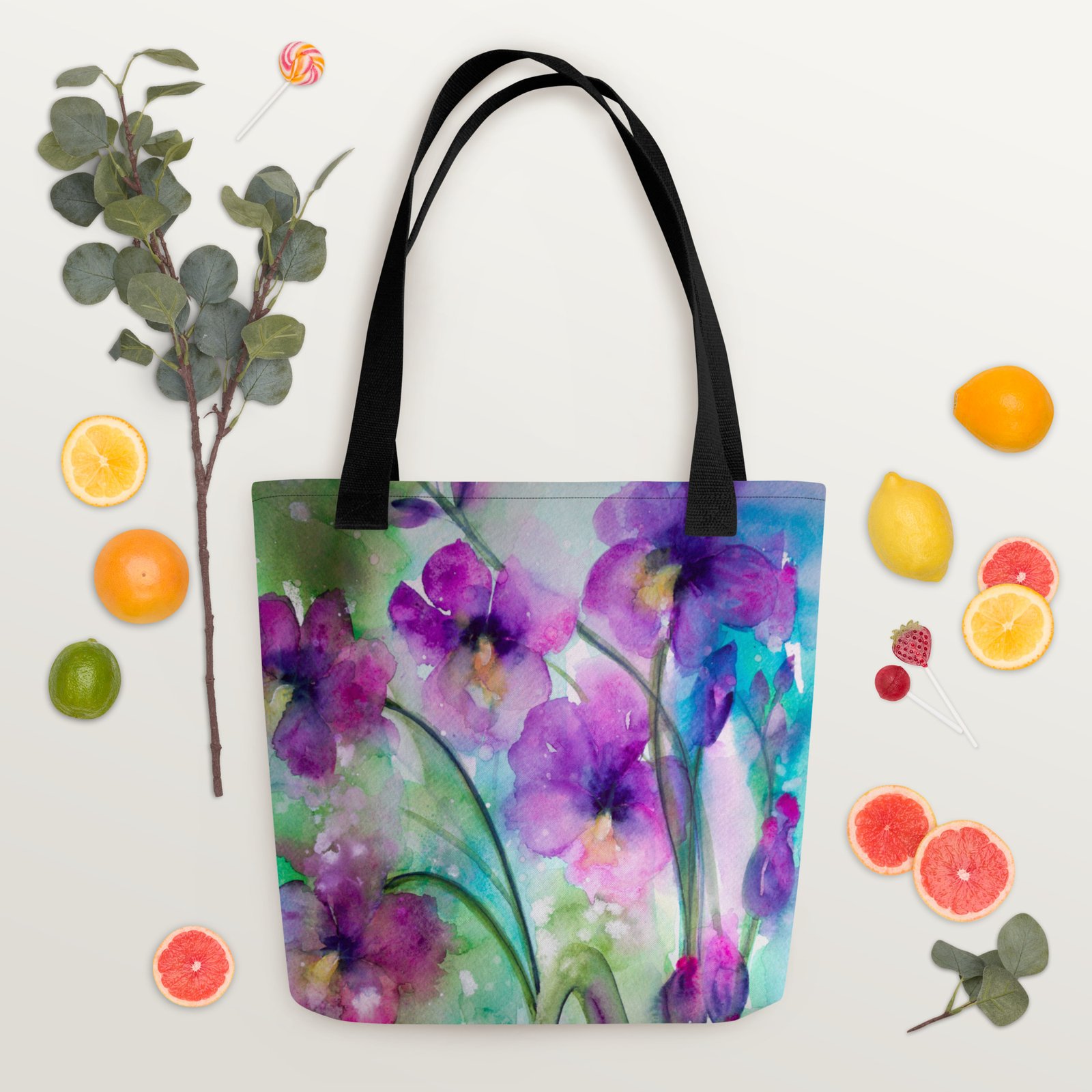 Orchid Fantasy All Over Print Tote Bag Small - Image 4