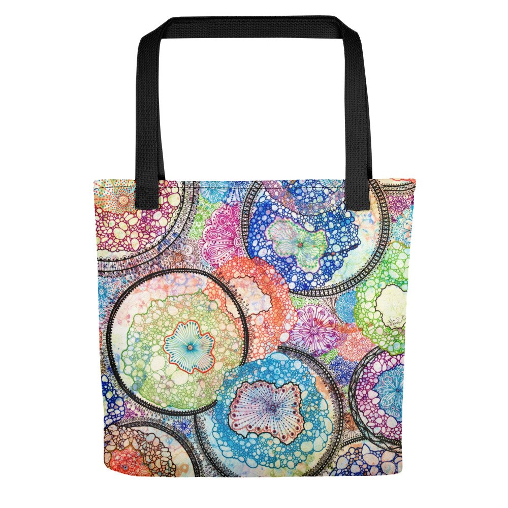 Kaleidoscope All Over Print Tote Bag Small - Image 5
