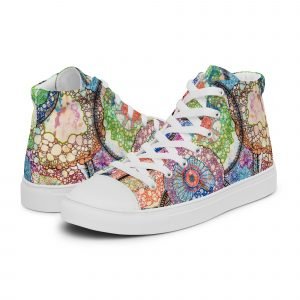 Kaleidoscope Women’s High Top Canvas Shoes