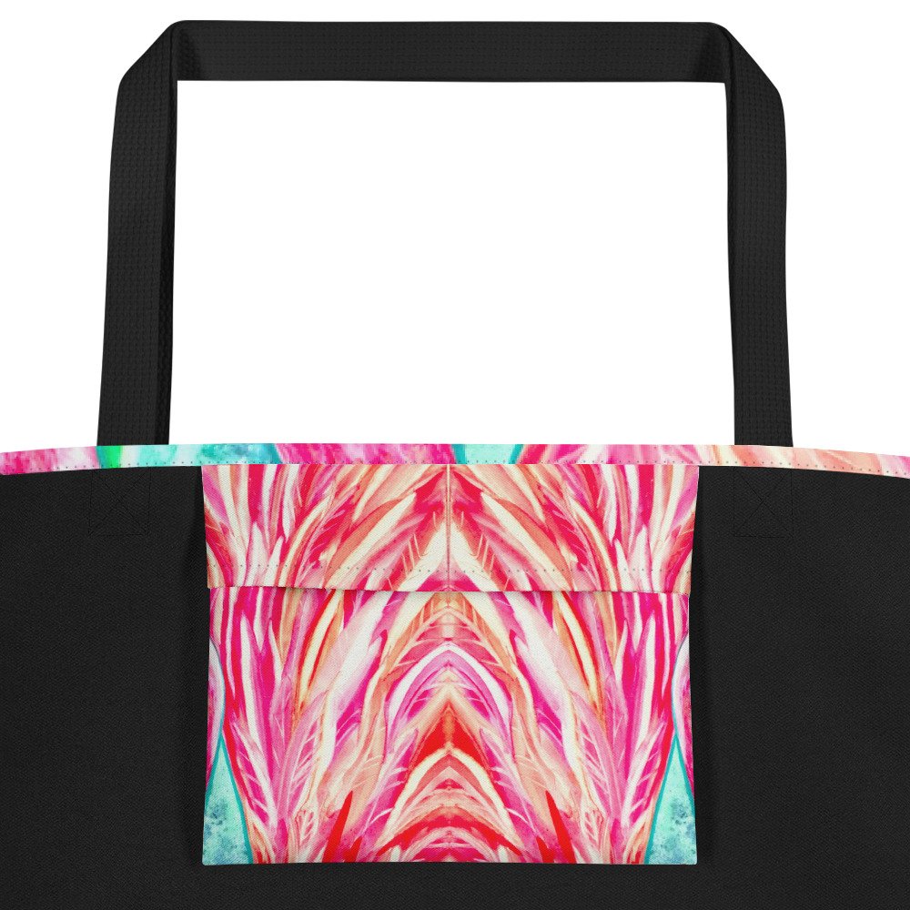 Funky Flamingo All-Over Print Tote Bag Large - Image 9