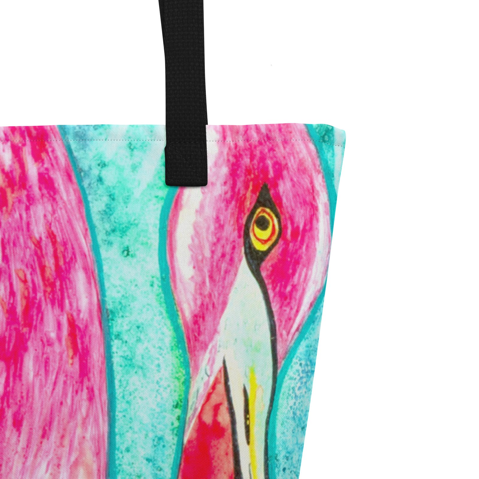 Funky Flamingo All-Over Print Tote Bag Large - Image 2