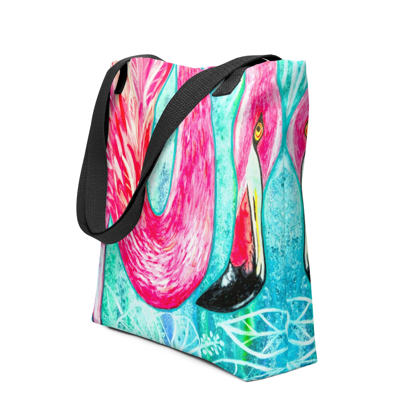 Funky Flamingo All Over Print Tote Bag Small - Image 5