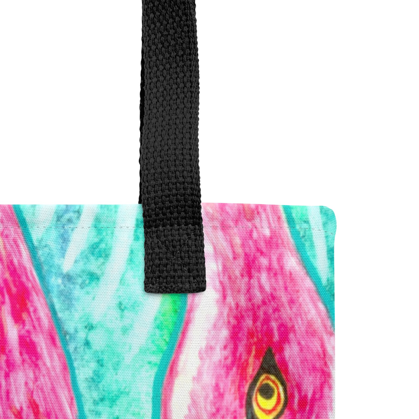 Funky Flamingo All Over Print Tote Bag Small - Image 4