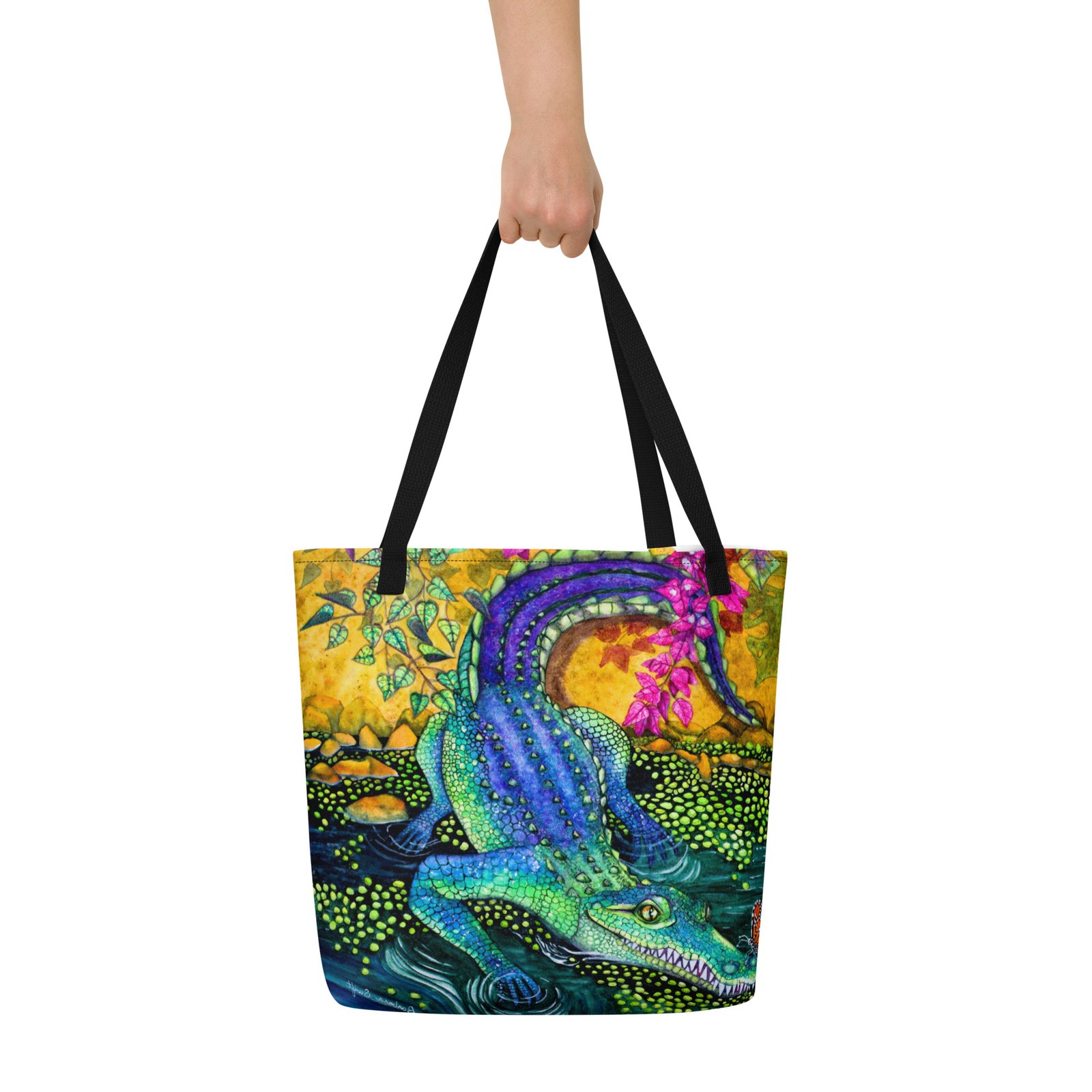 Nosey Neighbor All-Over Print Tote Bag Large - Image 3