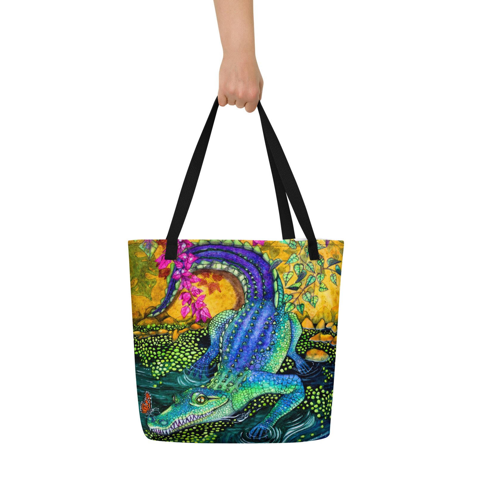 Nosey Neighbor All-Over Print Tote Bag Large - Image 4