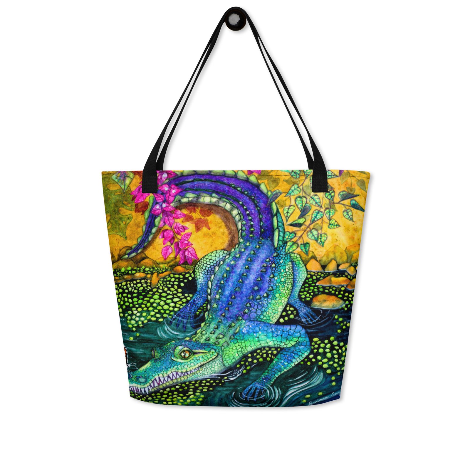 Nosey Neighbor All-Over Print Tote Bag Large - Image 6