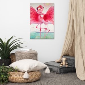 Think Pink Gallery Wrap Canvas Print