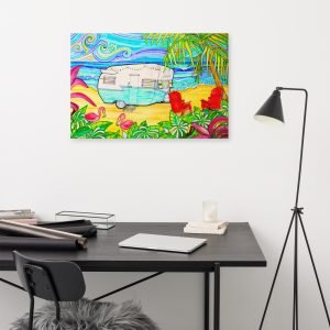 Happy Camper Gallery Wrap Canvas Print